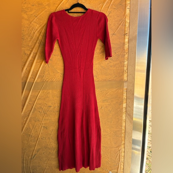 NWOT Favorite Daughter ‘The Crush Cutout Dress’ In Cherry Red Size Medium - Picture 11 of 14